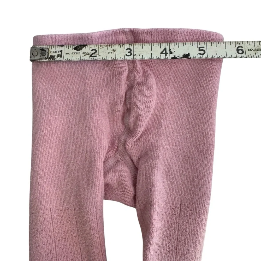 Baby pink sweater tights Target brand size 0-6mo